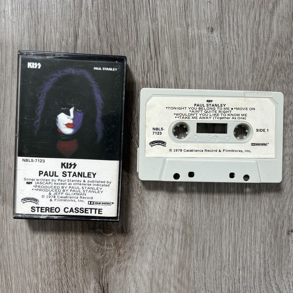 Kiss Paul Stanley Solo Cassette 1978 Casablanca Records Filmworks NBL5-7123